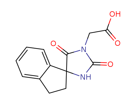 2-(2,5-dioxo-2',3'-dihydrospiro[imidazolidine-4,1'-indene]-1-yl)acetic acid