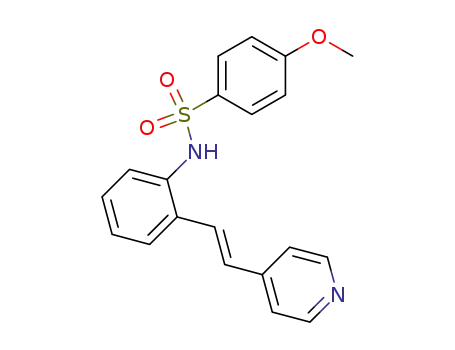 (E)-4-(2-(2-(N-(4-Methoxybenzenesulfonyl)amino)phenyl)ethenyl)pyridine