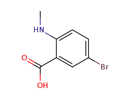 Molecular Structure of 22721-16-0 (5-bromo-2-(methylamino)benzoic acid(SALTDATA: FREE))