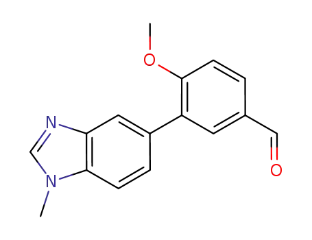 4-methoxy-3-(1'-methylbenzimidazol-5'-yl)benzenecarboxaldehyde