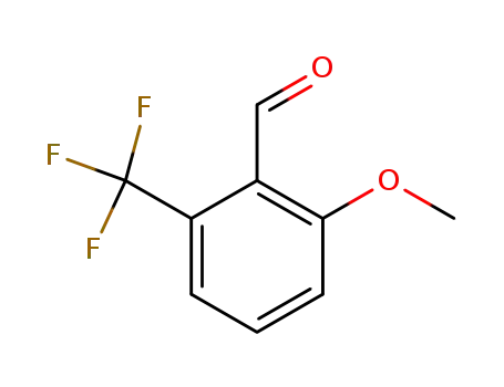 Molecular Structure of 1017778-98-1 (2-methoxy-6-(trifluoromethyl)benzaldehyde)