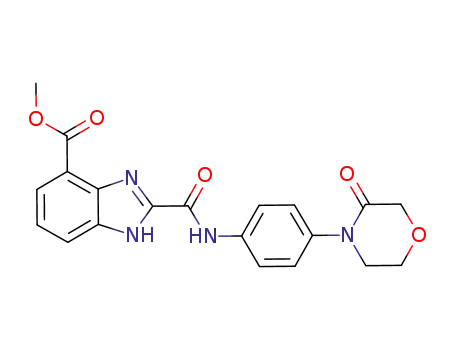 2-[4-(3-oxo-morpholin-4-yl)-phenylcarbamoyl]-1H-benzoimidazole-4-carboxylic acid methyl ester