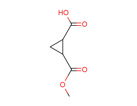 Molecular Structure of 13279-88-4 (1,1-CYCLOPROPANEDICARBOXYLIC ACID MONOETHYL ESTER)