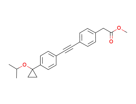 methyl {4-[4-(1-isopropoxycyclopropyl)-phenylethynyl]-phenyl}-acetate