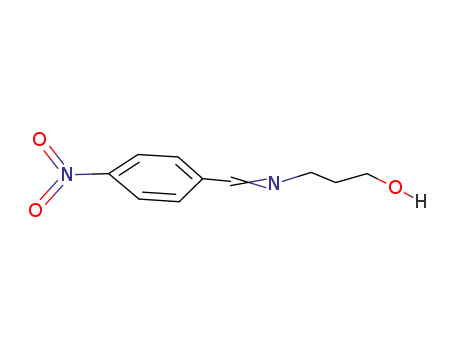 Molecular Structure of 99068-71-0 (1-Propanol, 3-[[(4-nitrophenyl)methylene]amino]-)