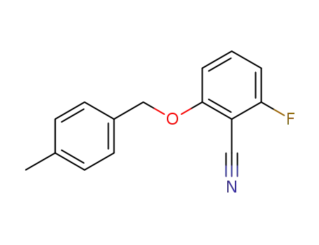 Molecular Structure of 175204-09-8 (2-FLUORO-6-(4-METHYLBENZYLOXY)BENZONITRILE)