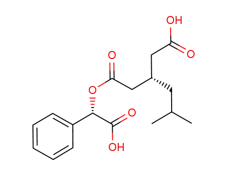 Molecular Structure of 959624-21-6 ((S)-4-(((S)-carboxy(phenyl)methoxy)carbonyl)-3-isobutylbutanoic acid)
