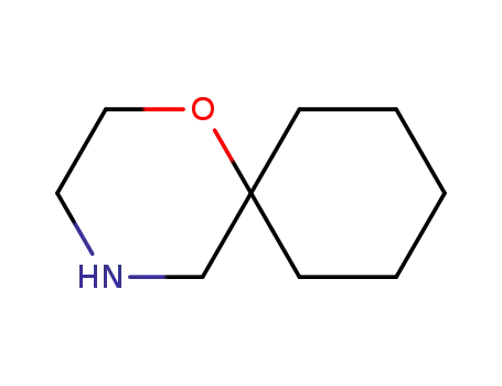 Molecular Structure of 3970-87-4 (1-Oxa-4-azaspiro[5.5]undecane  (7CI,8CI,9CI))