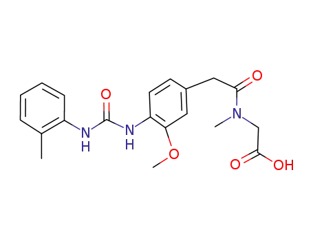 ({[3-methoxy-4-(3-o-tolylureido)phenyl]-acetyl}-N-methylamino)-acetic acid