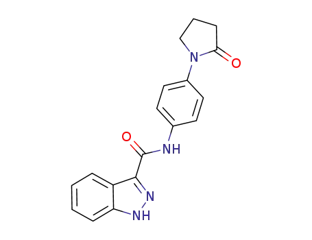 1H-Indazole-3-carboxamide, N-[4-(2-oxo-1-pyrrolidinyl)phenyl]-