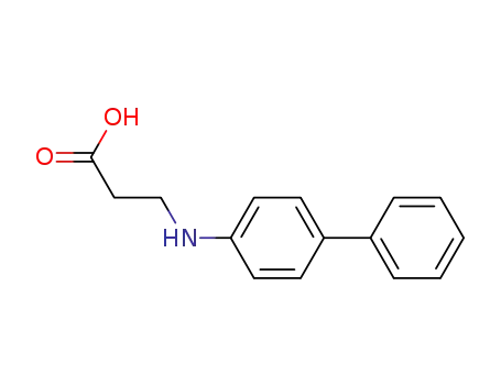 Molecular Structure of 144653-45-2 (N-biphenyl-4-yl-beta-alanine)