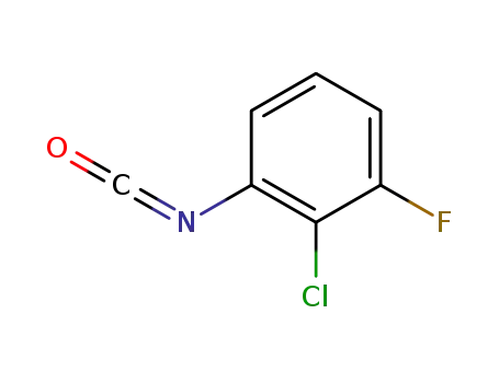 Molecular Structure of 93110-05-5 (2-CHLORO-3-FLUOROPHENYLISOCYANATE)