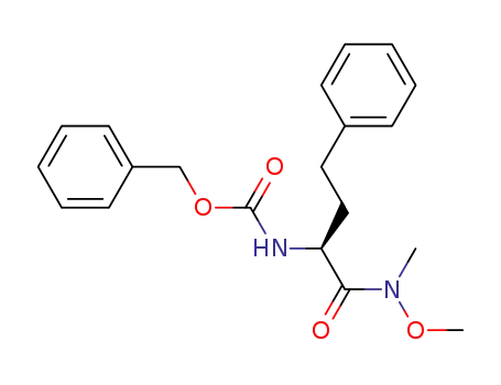 Carbamic acid,
[(1S)-1-[(methoxymethylamino)carbonyl]-3-phenylpropyl]-, phenylmethyl
ester