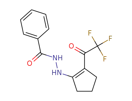 N'-[2-(2,2,2-trifluoroacetyl)cyclopenten-1-yl]benzohydrazide