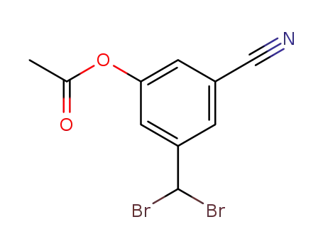 3-cyano-5-(dibromomethyl)phenyl acetate