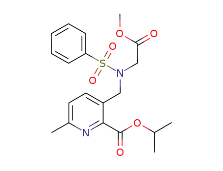 2-Pyridinecarboxylic acid,
3-[[(2-methoxy-2-oxoethyl)(phenylsulfonyl)amino]methyl]-6-methyl-,
1-methylethyl ester