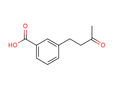 Molecular Structure of 99450-00-7 (3-(3'-oxobutyl)benzoic acid)