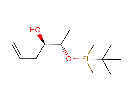 Molecular Structure of 471914-70-2 (5-Hexen-3-ol, 2-[[(1,1-dimethylethyl)dimethylsilyl]oxy]-, (2S,3R)-)