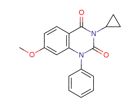 2,4(1H,3H)-Quinazolinedione, 3-cyclopropyl-7-methoxy-1-phenyl-