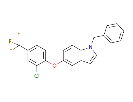 1-benzyl-5-(2-chloro-4-trifluoromethyl-phenoxy)-1H-indole