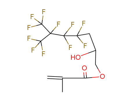 Molecular Structure of 16083-79-7 (3-(PERFLUORO-3-METHYLBUTYL)-2-HYDROXYPROPYL METHACRYLATE)