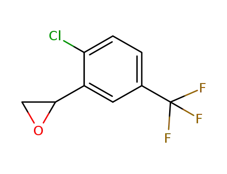 Molecular Structure of 545410-66-0 (2-chloro-5-trifluoromethylphenylethylene oxide)