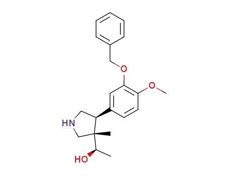 (R)-1-((3S,4S)-4-(3-(benzyloxy)-4-methoxyphenyl)-3-methylpyrrolidin-3-yl)ethan-1-ol