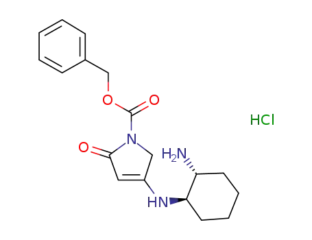 4-[(1R,2R)-2-aminocyclohexylamino]-2-oxo-3-pyrroline-1-carboxylic acid benzyl ester hydrochloride
