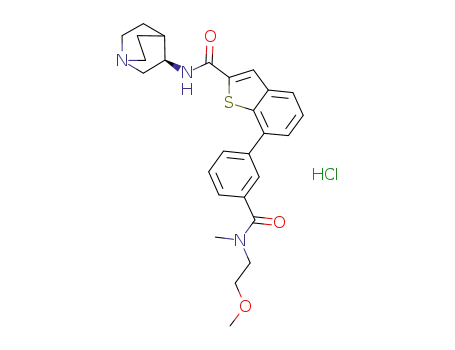 N-[(3R)-1-azabicyclo[2.2.2]oct-3-yl]-7-(3-{[(2-methoxyethyl)(methyl)amino]carbonyl}phenyl)-1-benzothiophene-2-carboxamide hydrochloride
