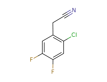 Molecular Structure of 874285-22-0 (2-CHLORO-4,5-DIFLUOROPHENYLACETONITRILE)