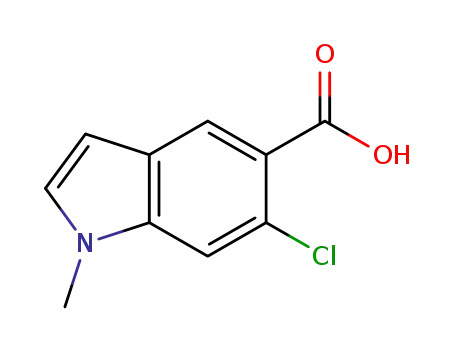 Molecular Structure of 431062-03-2 (6-CHLORO-1-METHYL-5-INDOLECARBOXYLIC ACID)