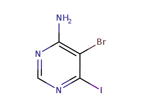 4-Pyrimidinamine, 5-bromo-6-iodo-