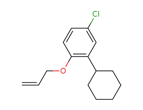 Molecular Structure of 852109-95-6 (1-(allyloxy)-4-chloro-2-cyclohexylbenzene)
