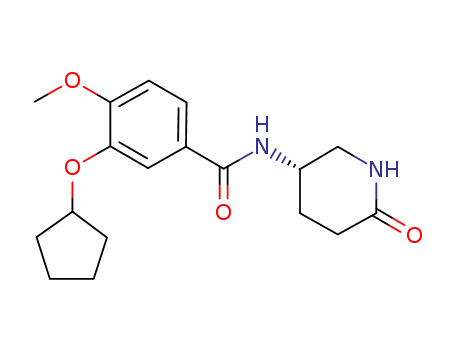 Benzamide, 3-(cyclopentyloxy)-4-methoxy-N-[(3S)-6-oxo-3-piperidinyl]-