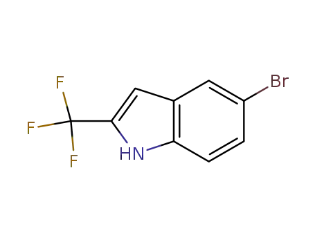 Molecular Structure of 837392-60-6 (5-bromo-2-(trifluoromethyl)-1H-indole)