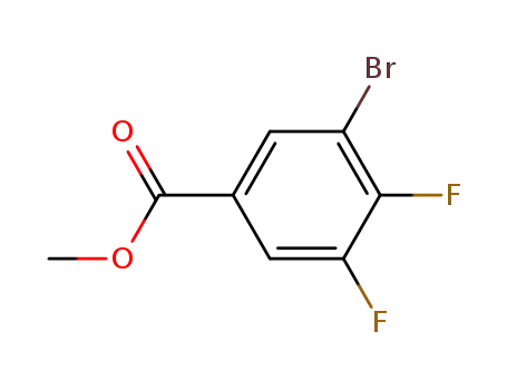 Molecular Structure of 1244642-70-3 (methyl 3-bromo-4,5-difluorobenzoate)