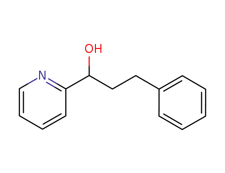 Molecular Structure of 54313-73-4 (3-phenyl-1-(pyridin-2-yl) propan-1-ol)