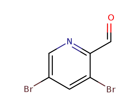 Molecular Structure of 898559-25-6 (3,5-DIBROMO-PYRIDIN-2-YL-ALDEHYDE)