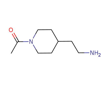 4-Piperidineethanamine, 1-acetyl- (9CI)