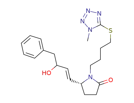 (5R)-5-[(1E)-3-hydroxy-4-phenylbut-1-enyl]-1-{4-[(1-methyl-1H-tetrazol-5-yl)thio]butyl}pyrrolidin-2-one