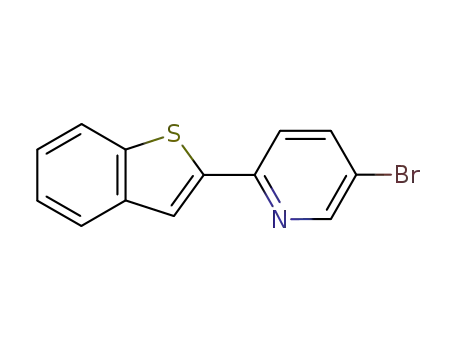 Molecular Structure of 557793-46-1 (2-(2'-benzo[b]thienyl)-5-bromopyridine)