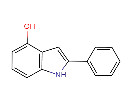 Molecular Structure of 72338-95-5 (2-PHENYL-1H-INDOL-4-OL)