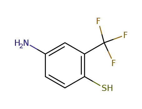 Molecular Structure of 497854-79-2 (Benzenethiol, 4-amino-2-(trifluoromethyl)-)