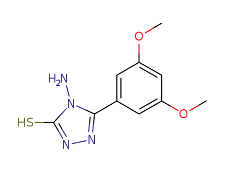 Molecular Structure of 750624-63-6 (4-AMINO-5-(3,5-DIMETHOXYPHENYL)-4H-1,2,4-TRIAZOLE-3-THIOL)