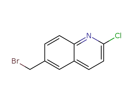 Molecular Structure of 123637-77-4 (6-(BROMOMETHYL)-2-CHLOROQUINOLINE)