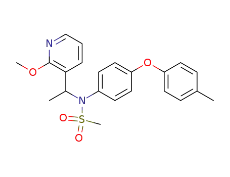 N-[1-(2-methoxy-pyridin-3-yl)-ethyl]-N-(4-p-tolyloxy-phenyl)-methane-sulfonamide