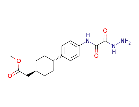 methyl [trans-4-(4-{[hydrazino(oxo)acetyl]amino}phenyl)cyclohexyl]acetate