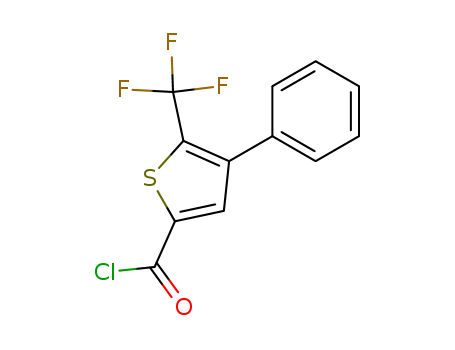 4-phenyl-5-(trifluoromethyl)thiophene-2-carbonyl chloride