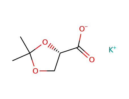 Molecular Structure of 117205-81-9 ((S)-(-)-2, 2 DIMETHYL-1,3-DIOXOLANE-4-CARBOXYLATE)