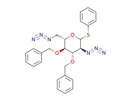 (3S,4S,5S,6S)-3-Azido-6-azidomethyl-4,5-bis-benzyloxy-2-phenylsulfanyl-tetrahydro-pyran